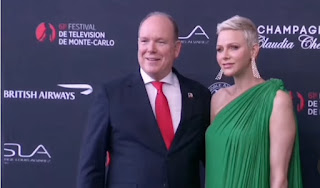 Prince Albert and Princess Charlene of Monaco attend Monte Carlo TV Festival