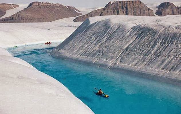 Blue River, Greenland. A Paradise For Kayak Lovers