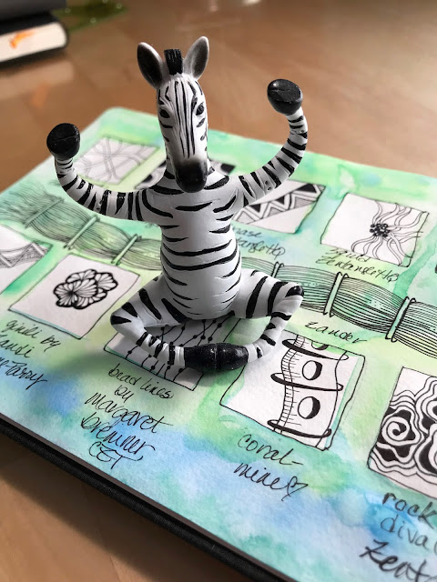 Zebra and Hahnemühle work well to make my tangle patterns pretty and convenient, Alice Hendon