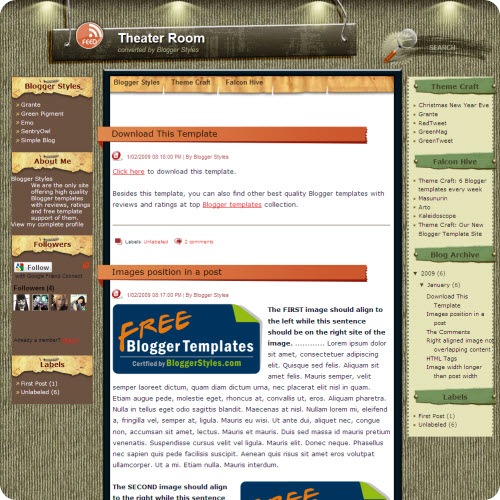 theater-room-blogger-template
