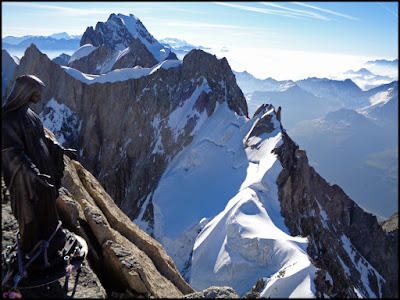 Dent du Geant, Alpes, desde refugio Torino