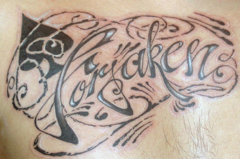 Tribal Fonts Tattoosfull body Posted by funny smile on street at 843 PM