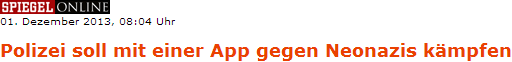 Polizei soll mit einer App gegen Neonazis kämpfen