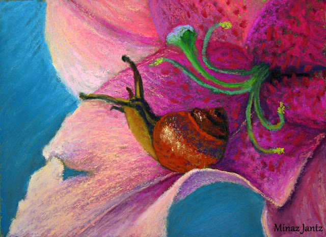 The Snails Hideout by Minaz Jantz (Pastel)