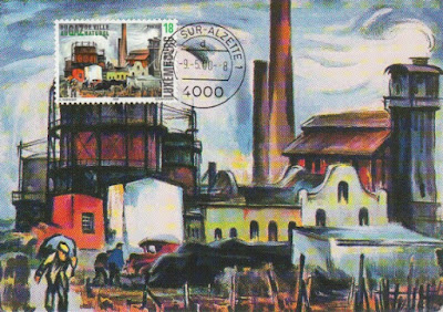 maxicard centenaire de l'usine d'Escj sur Alzette (Harry Rabinger)