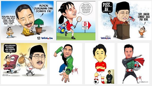 Contoh Gambar Kartun Karikatur Komik Ilustrasi Karya 