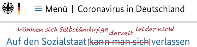 Auf den Sozialstaat kann man sich verlassen. Nur Selbständige leider nicht.