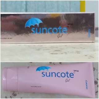 Packaging of Suncote Sunscreen