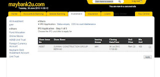 how to apply IPO suncon