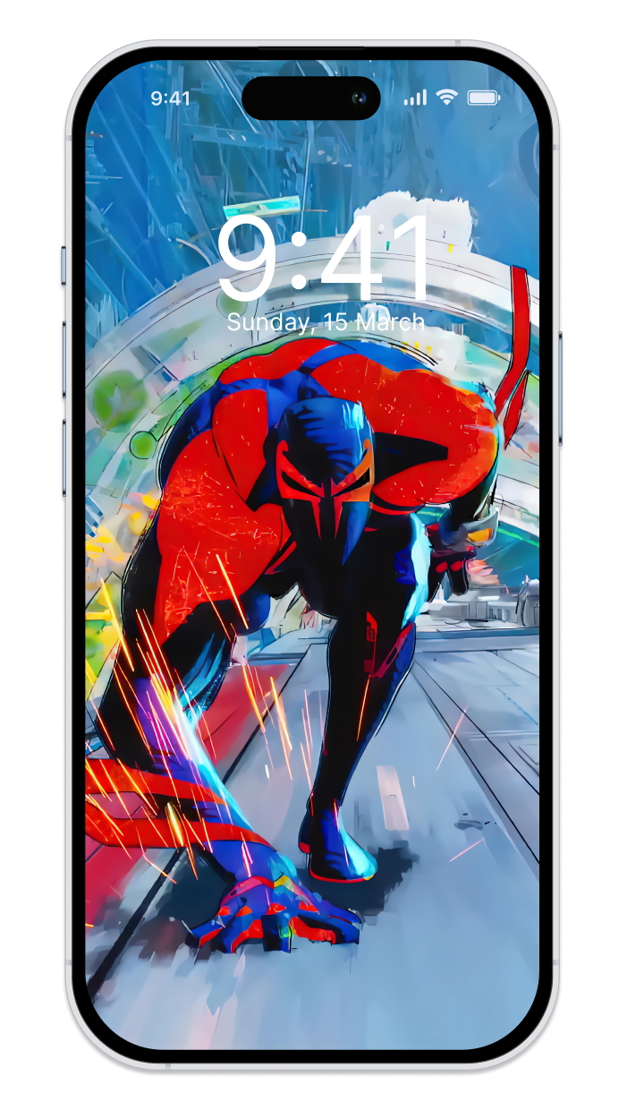 Spider-Man 2099 - Across the Spider-Verse Phone Wallpaper