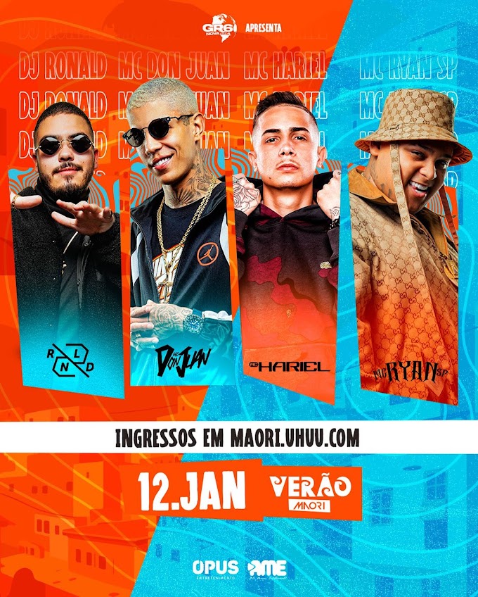 12/01/2024 Shows de MC Hariel, MC Ryan SP, MC Don Juan e DJ Ronald em Xangri-lá [Maori Beach Club]