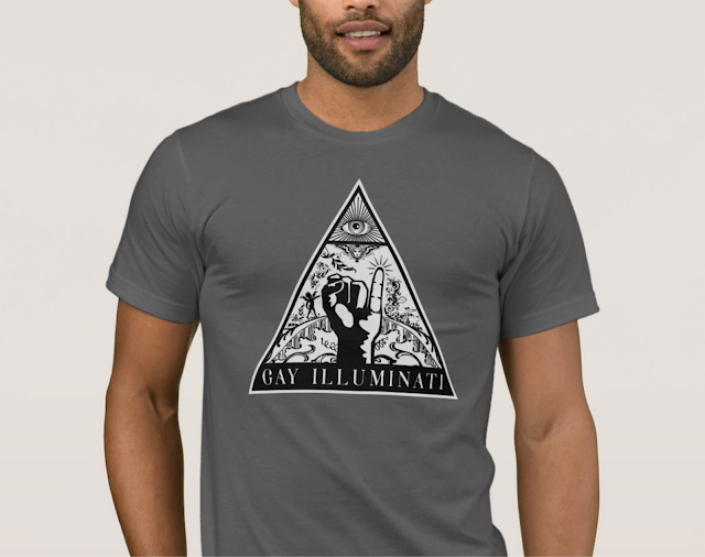 Gay Illuminati shirt grey