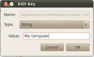 Edit key in configuration editor on ubuntu