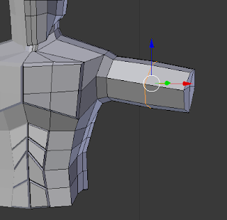 Scaling outwards to add muscle.