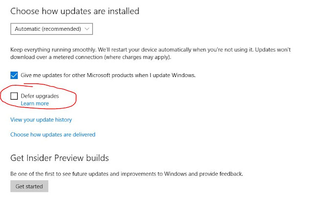 defer upgrades windows 10