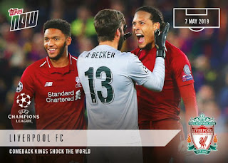 Topps NOW UEFA Champions League 2018-2019 Liverpool FC Set