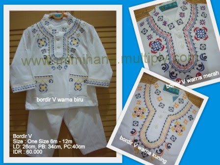 Semuanya dicampur firah Jual baju koko bayi muslim bayi 