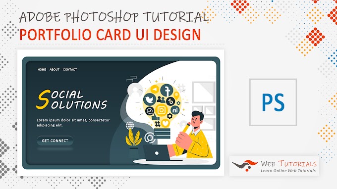 How to Design UI Social Solution Card in Photoshop