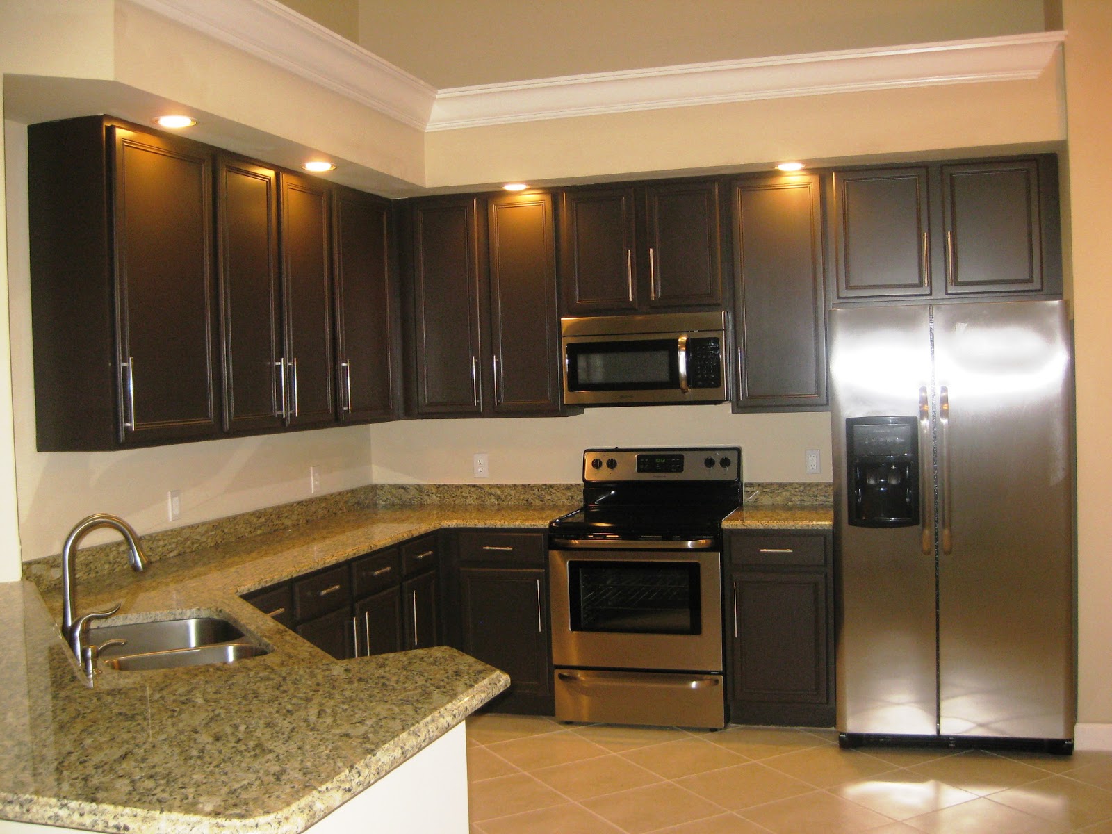 Espresso Colored Kitchen Cabinets