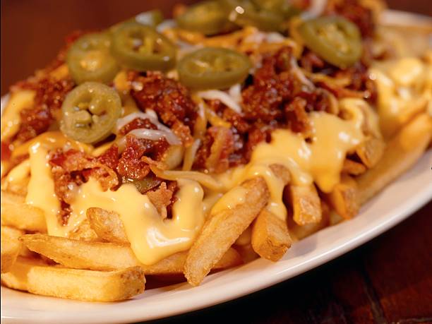 Street Style Loaded Fries with Cheese Topping