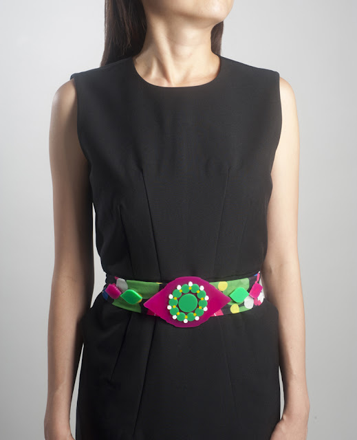Diana Tang's colourful Pending belt inspired by the collection at the Asian Civilisations Museum