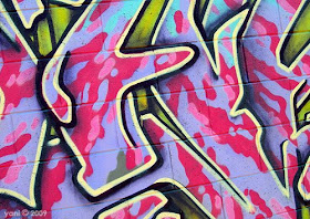 purple camo street art