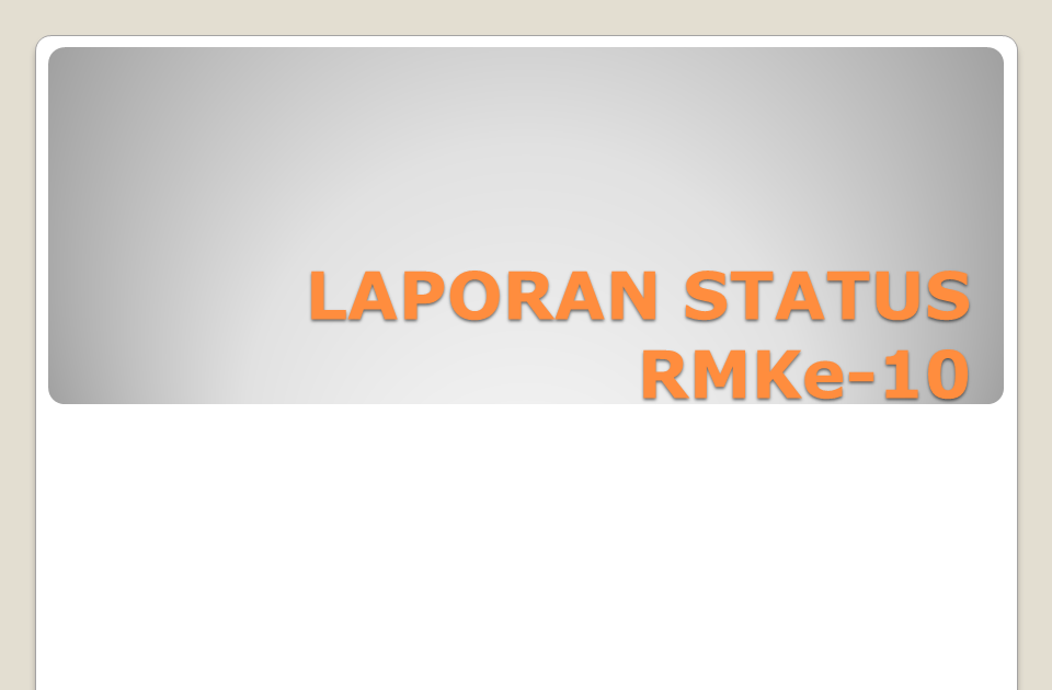 Contoh Laporan Projek - Contoh Su