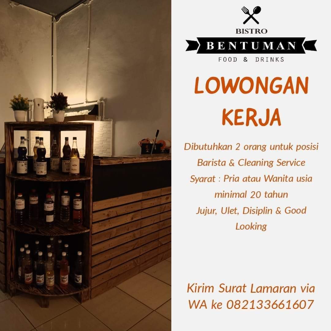 Lowongan Kerja Barista Cleaning Service Bentuman Rembang