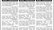 Contoh Iklan Baris Mobil