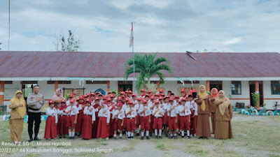 Intip Keceriaan Anak-anak TK Adhyaksa XL Banggai Belajar dan bermain Bersama Polisi