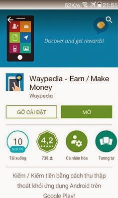 Kiếm tiền trên điện thoại Android Waypedia