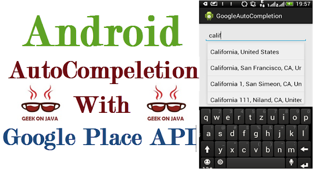 Use Google Places Autocomplete API, in Android Search Dialog