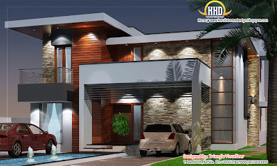 Modern House Elevation - 263 Sq M (2831 Sq. Ft) - January 2012