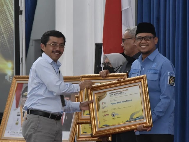 Pemkot Depok Raih Penghargaan BKN Award 2022