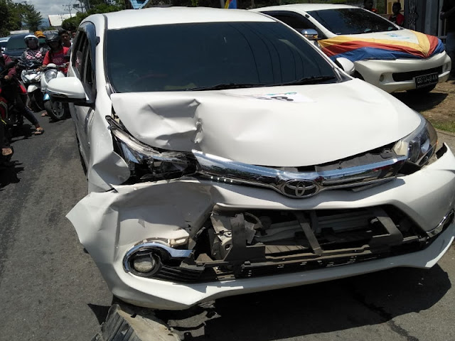 Polisi Amankan Kasus Kecelakaan Beruntun di Jalan Raya Sentani - Abepura