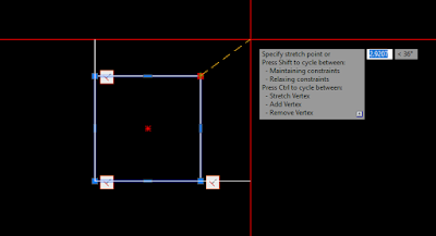 Objek rectangle autocad