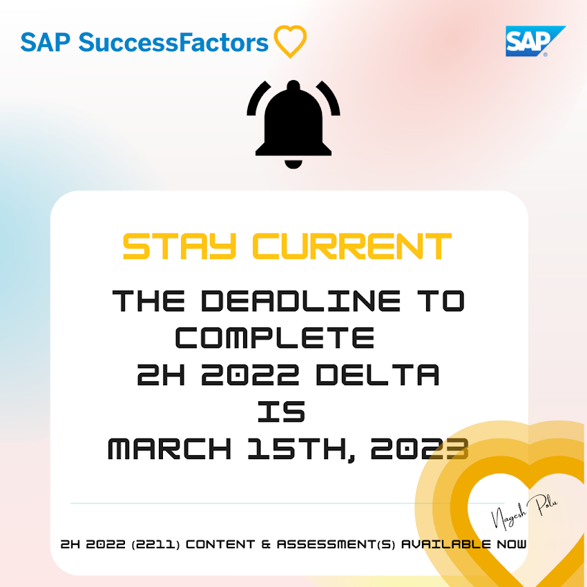 What is the last date for 2H2022 delta?