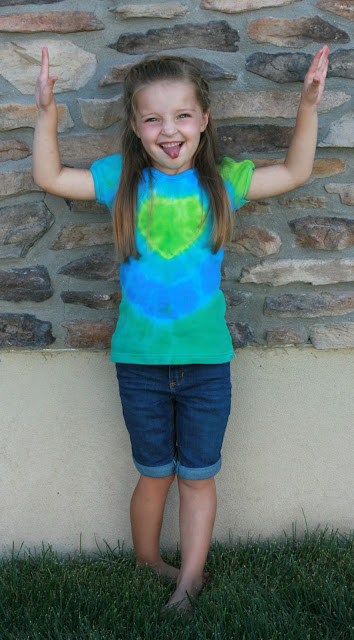 What says summer more than tie dye t-shirts?  See how easy it is and create some fun memories with your kids!