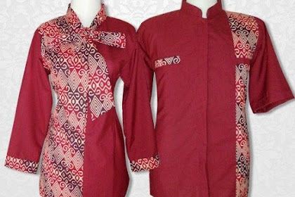 30+ Trend Terbaru Contoh Baju Batik Kombinasi Polos