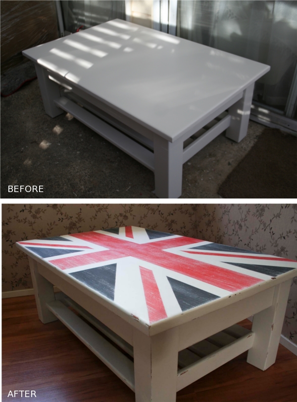 Huge Coffee Table with Union Jack