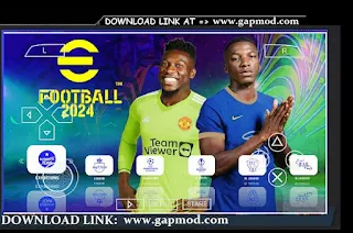 New eFootball PES 2024 New Update PPSSPP Best Graphics HD Kits Full Transfer Season 2023-24 Camera PS5