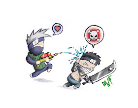 Kakashi VS Zabuza Chibi Fight