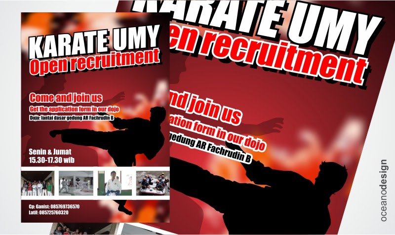 poster karate umy Jasa  Desain  Grafis Jogja 