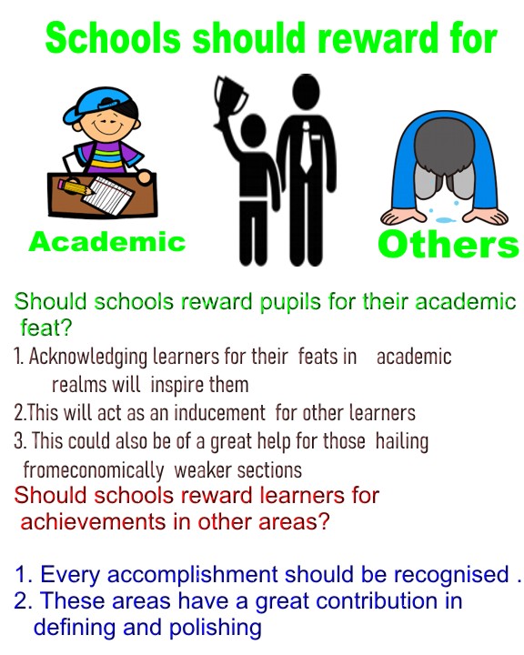 Some believe that schools should give prizes to children for their academic success