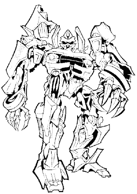 Transformer Coloring Pages for Kids 