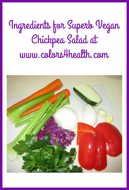 Ingredients for Vegan Chickpea Salad