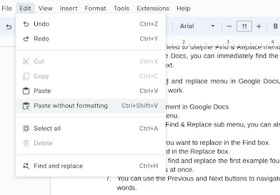 Here Is How To Use Find and Replace Menu in Google Docs Easily