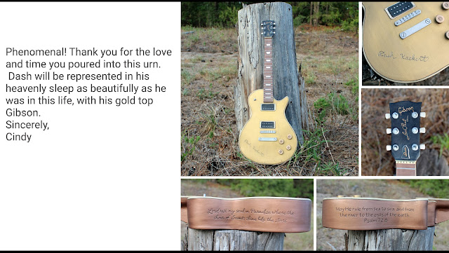 Gibson Les Paul Gold Top - Cremation Urn Fan Art