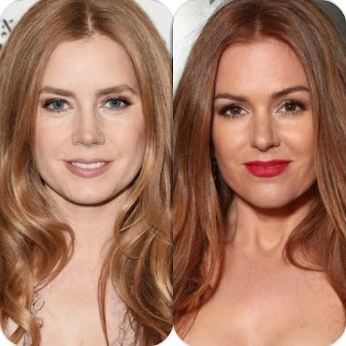 LookaLike - Amy Adams looks like Isla Fisher with Beautiful Auburn Ginger and Chestnut Cinnamon Hair