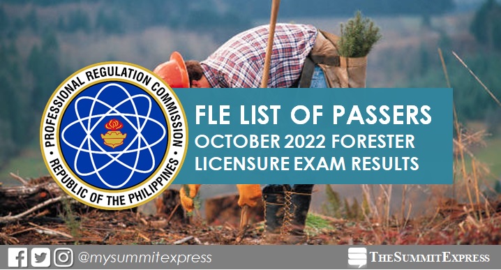 FULL RESULTS: October 2022 Forester board exam list of passers, top 10